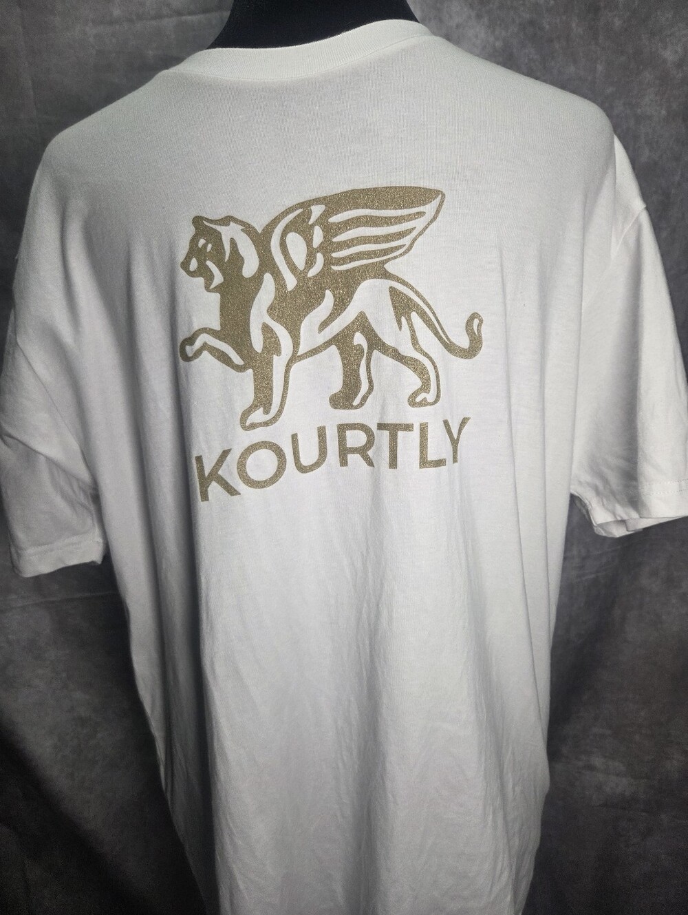 Men's White Graphic Logo T-Shirt